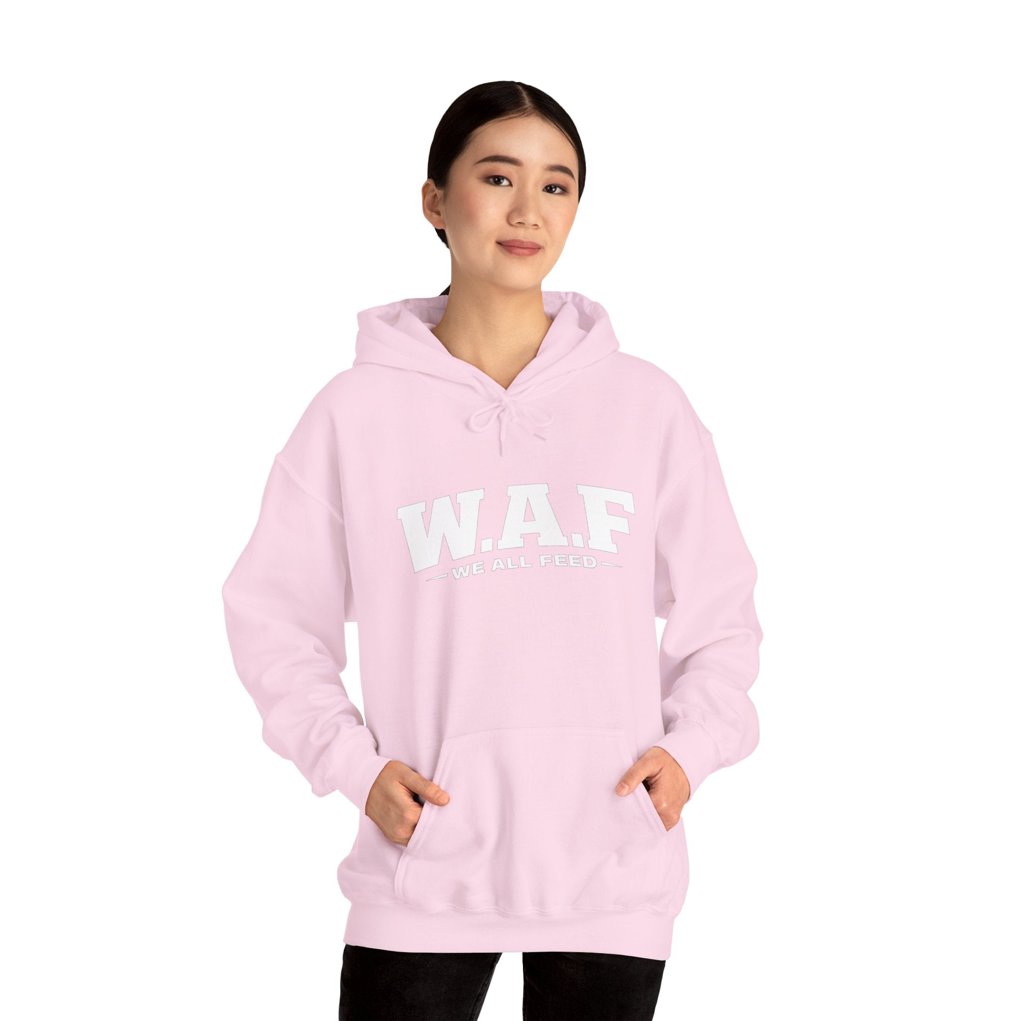 W.A.F. Hoodie – 'We All Feed' Graphic Pullover