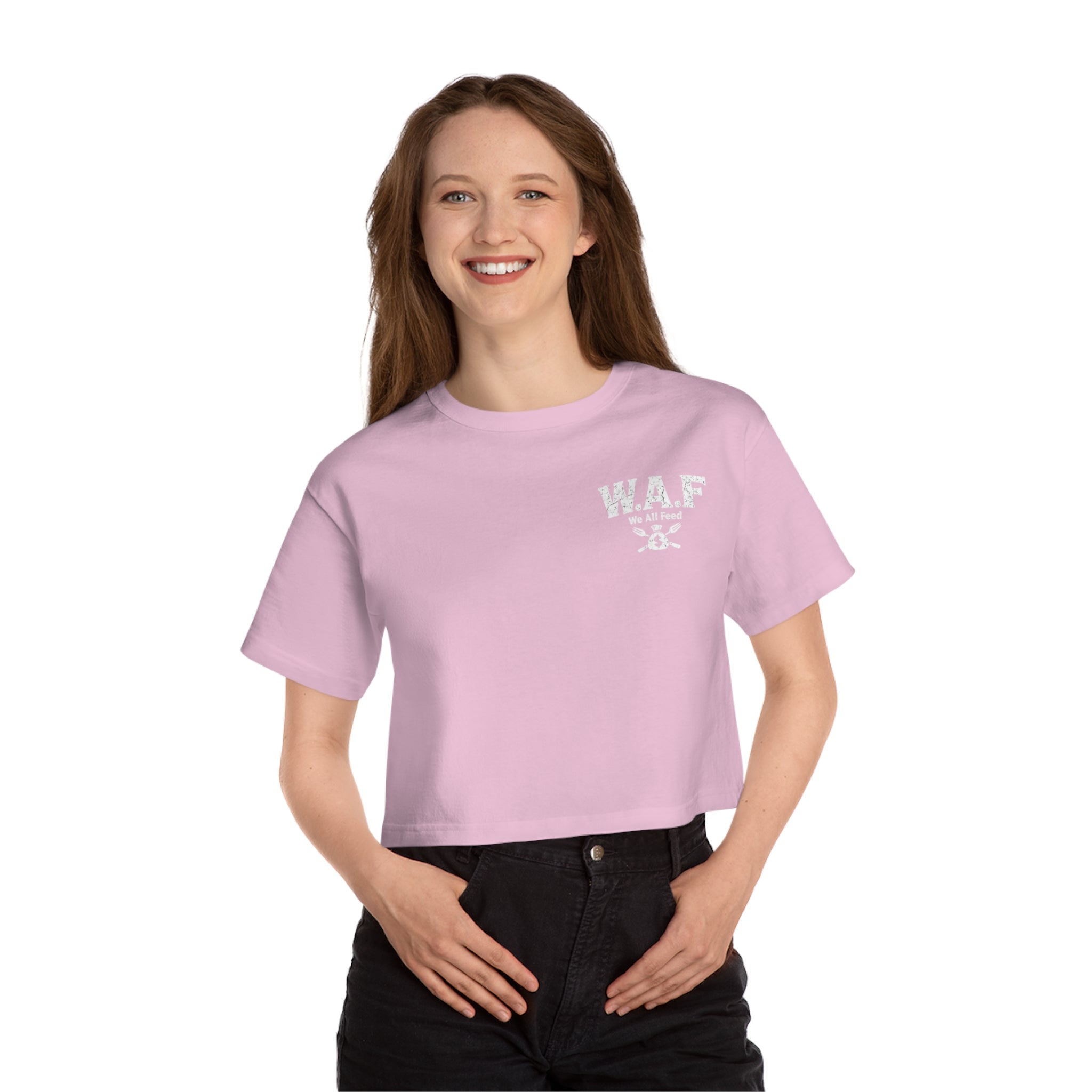 W.A.F Feed The Fam Cropped T-Shirt