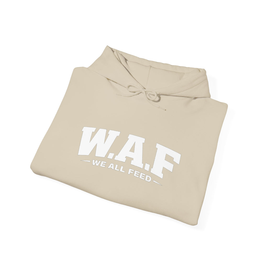 W.A.F. Hoodie – 'We All Feed' Graphic Pullover