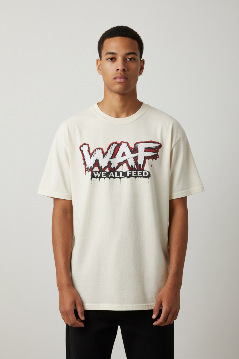 WAF "We All Feed" Graphic Tee