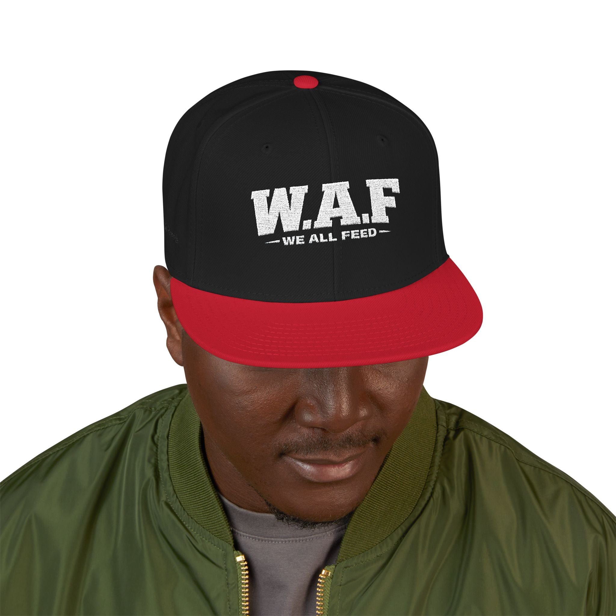 Distressed W.A.F Embroidered Snapback