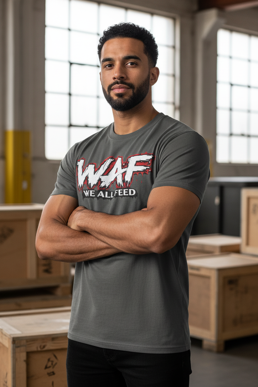 WAF "We All Feed" Graphic Tee