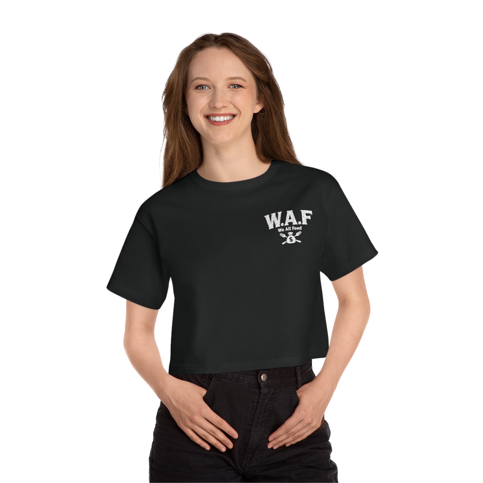 W.A.F Feed The Fam Cropped T-Shirt