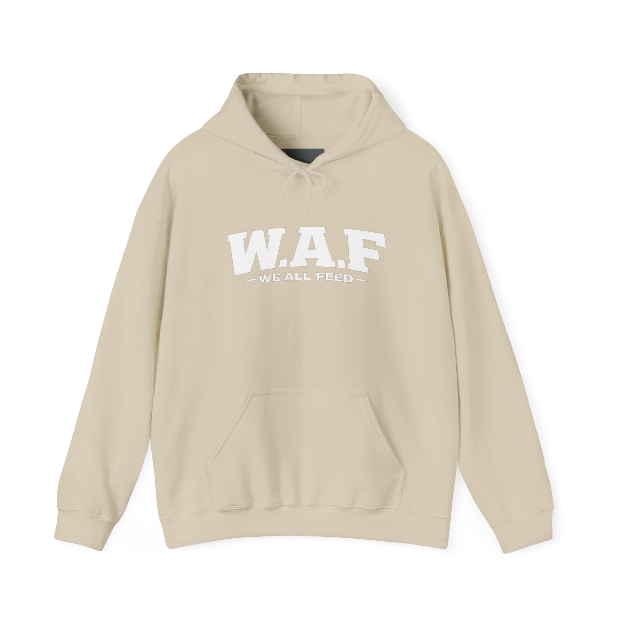 W.A.F. Hoodie – 'We All Feed' Graphic Pullover