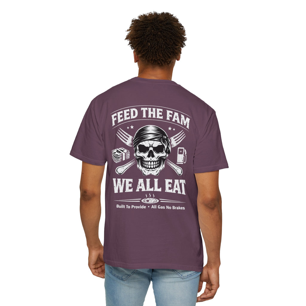 We All Eat "Feed the Fam" Skull T-Shirt