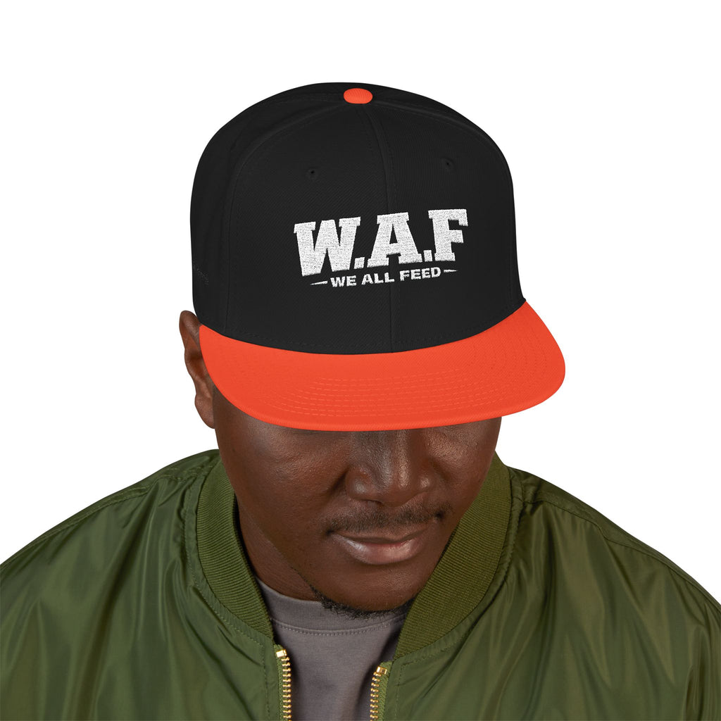 Distressed W.A.F Embroidered Snapback