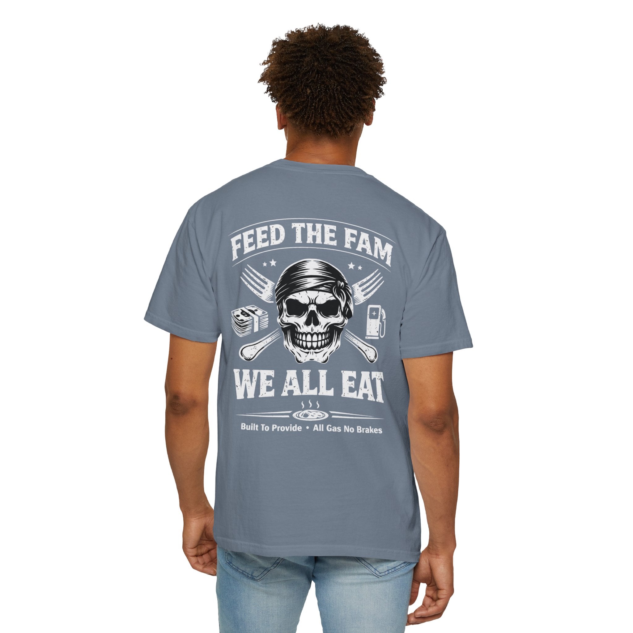 We All Eat "Feed the Fam" Skull T-Shirt