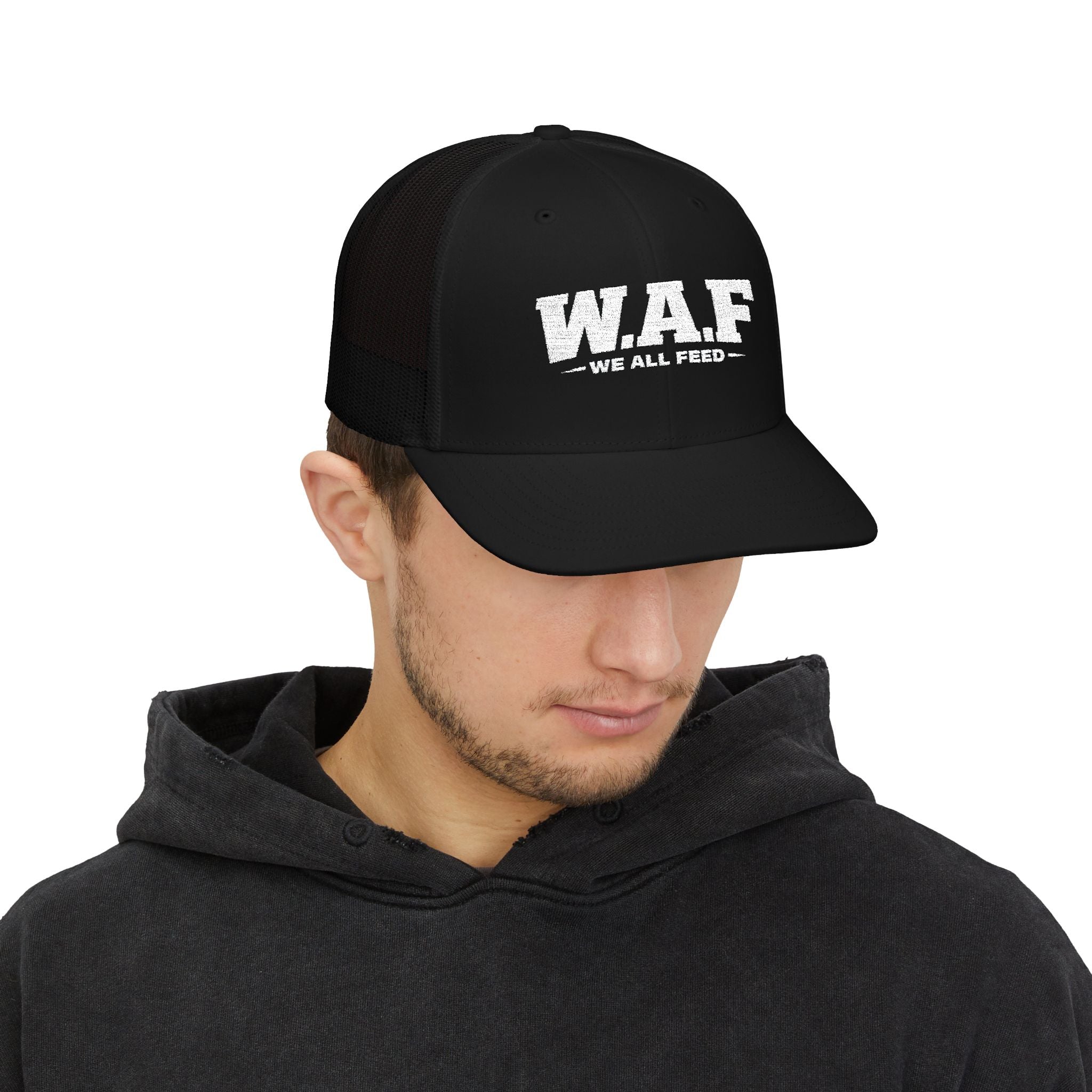 WAF 'We All Feed' Embroidered Trucker Snapback