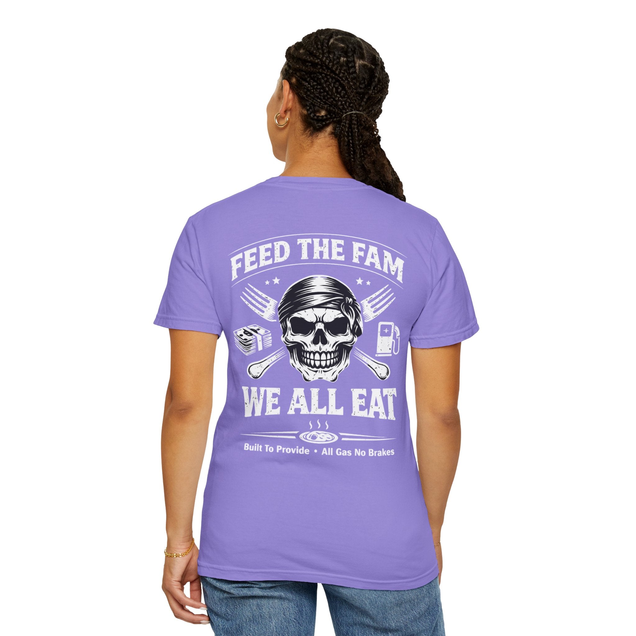 We All Eat "Feed the Fam" Skull T-Shirt