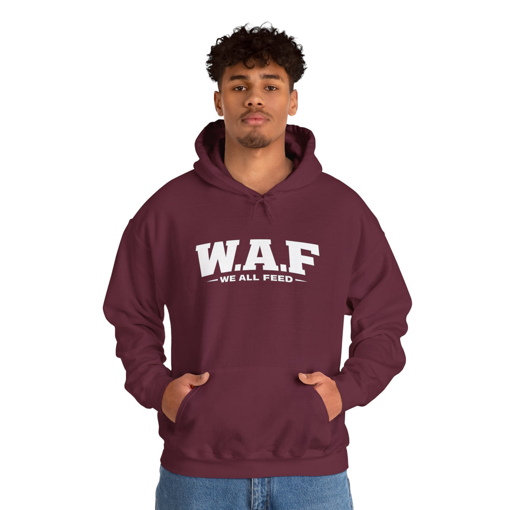 W.A.F. Hoodie – 'We All Feed' Graphic Pullover