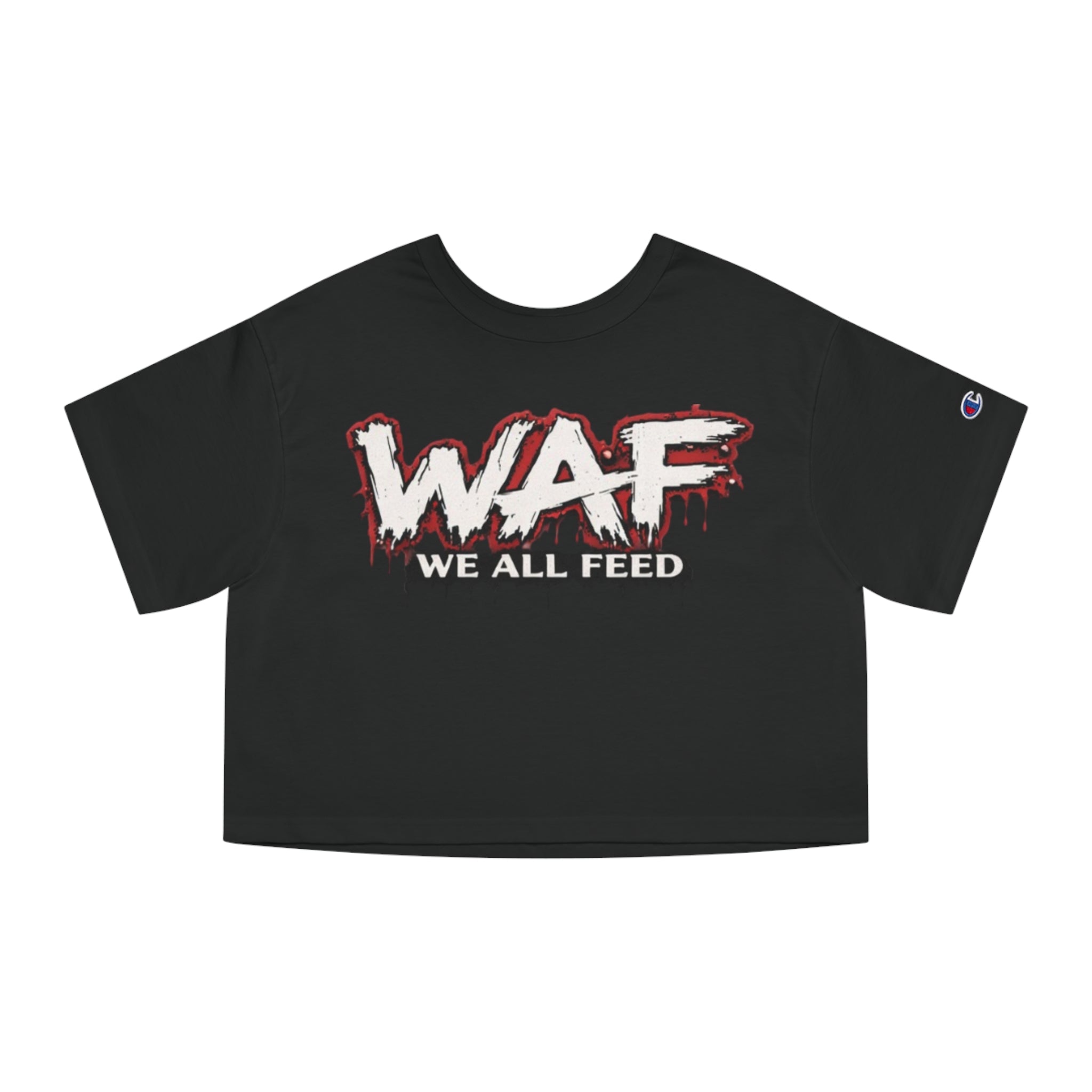 WAF "We All Feed" Cropped Tee