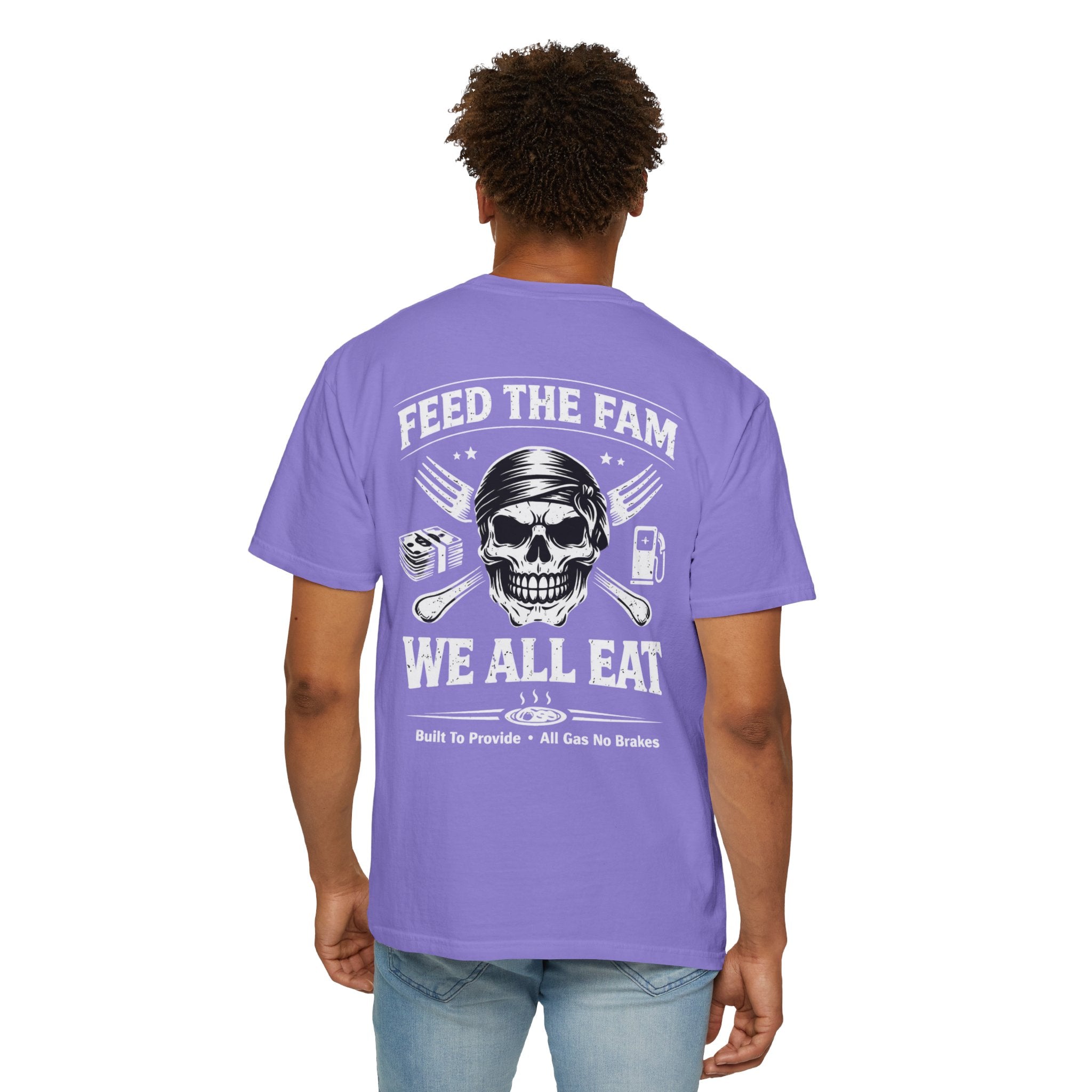 We All Eat "Feed the Fam" Skull T-Shirt