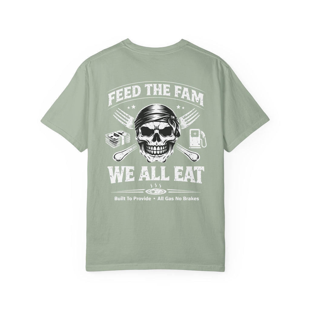 We All Eat "Feed the Fam" Skull T-Shirt