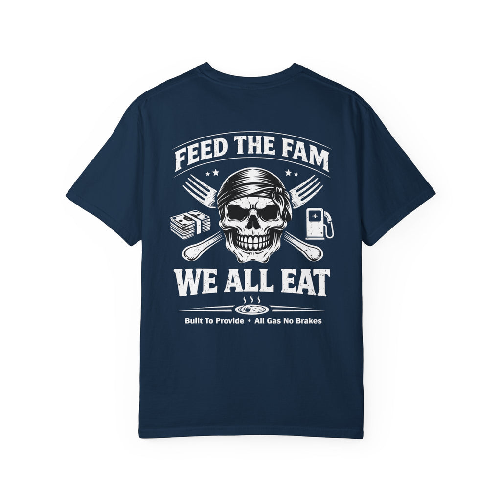 We All Eat "Feed the Fam" Skull T-Shirt