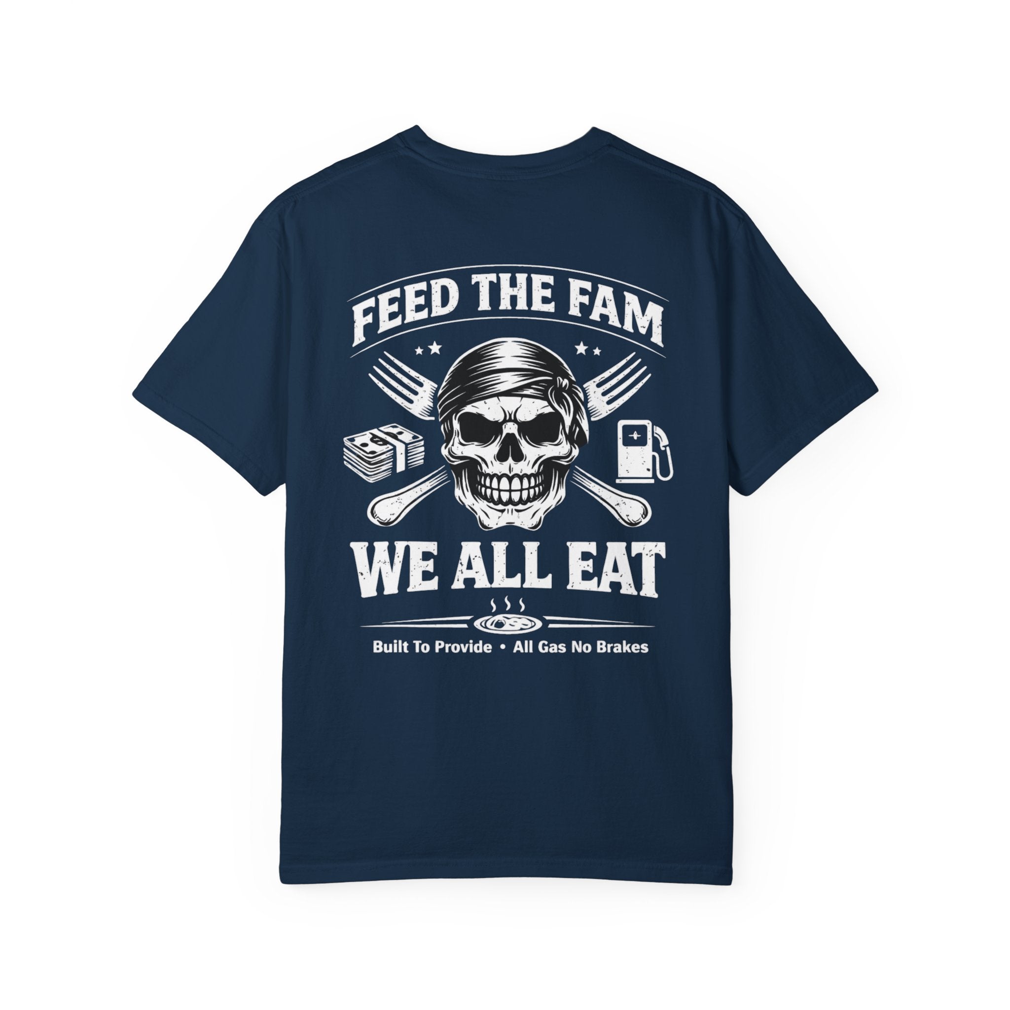 We All Eat "Feed the Fam" Skull T-Shirt