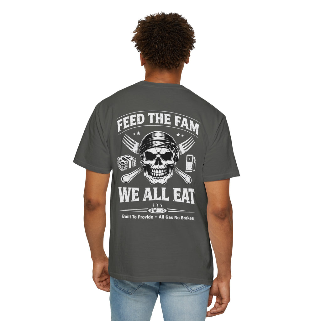We All Eat "Feed the Fam" Skull T-Shirt