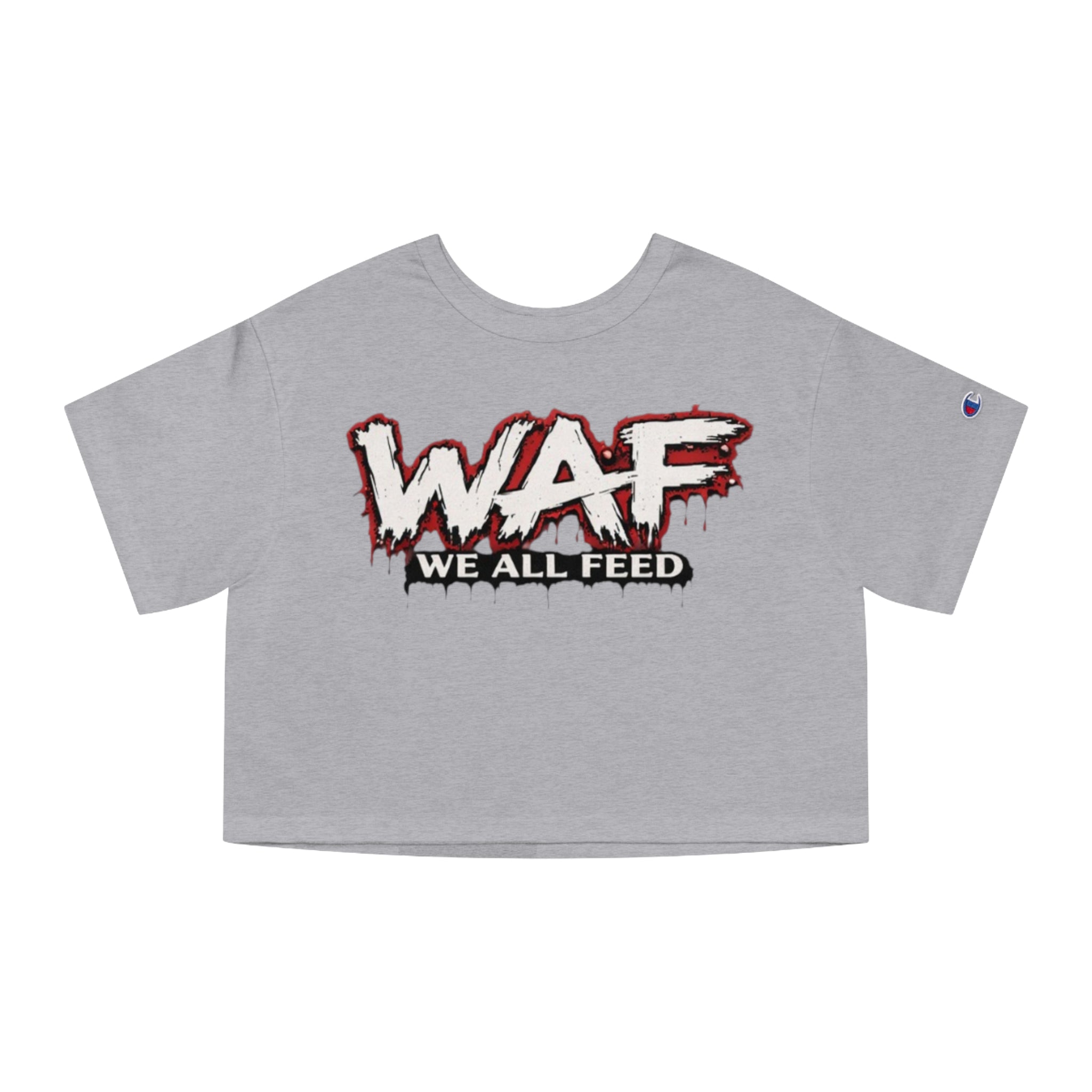 WAF "We All Feed" Cropped Tee