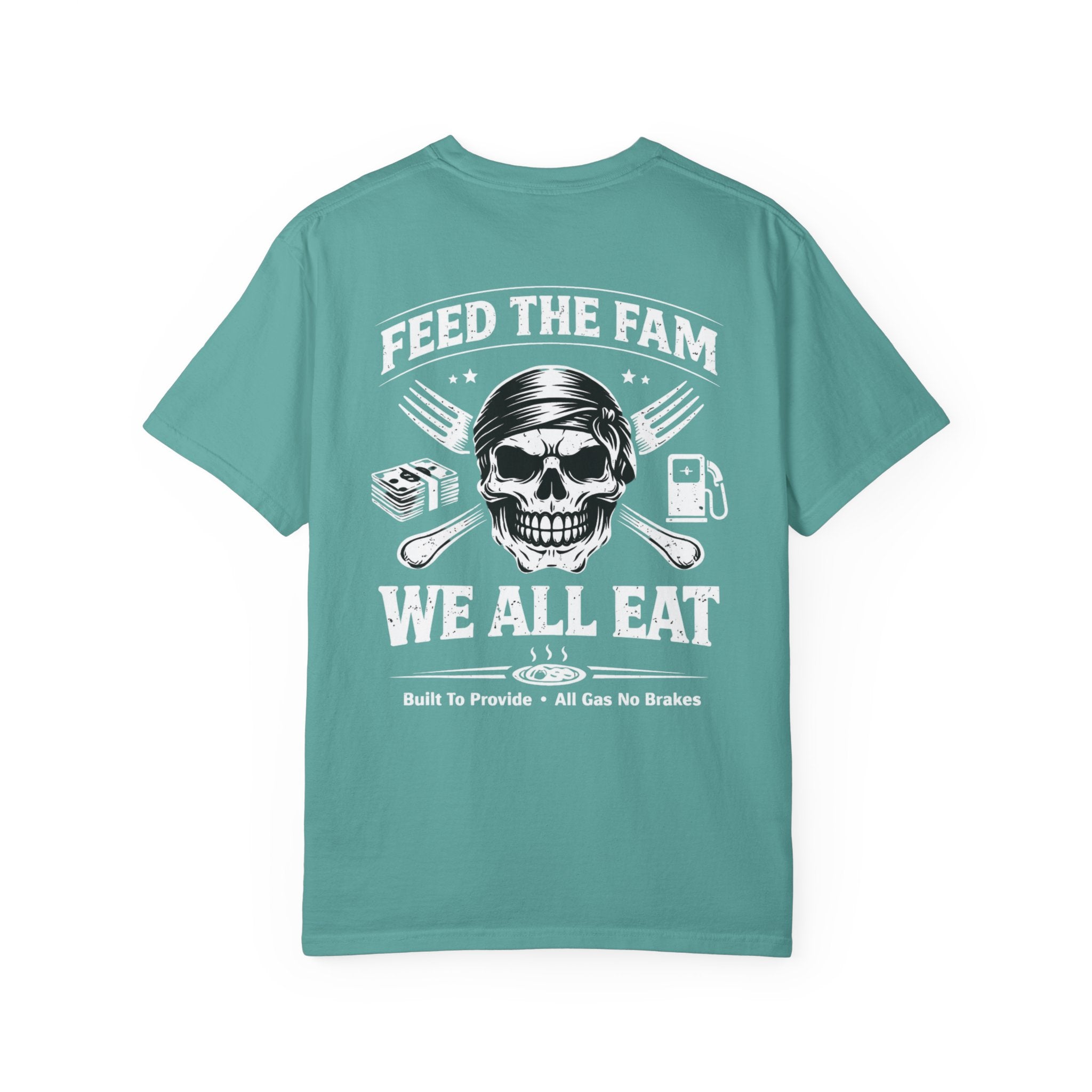 We All Eat "Feed the Fam" Skull T-Shirt